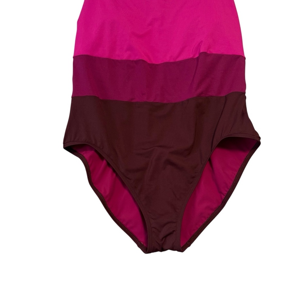 Athleta | Coastline One‎ Piece Swimsuit Electric Fuchsia Size L - Picture 4 of 11